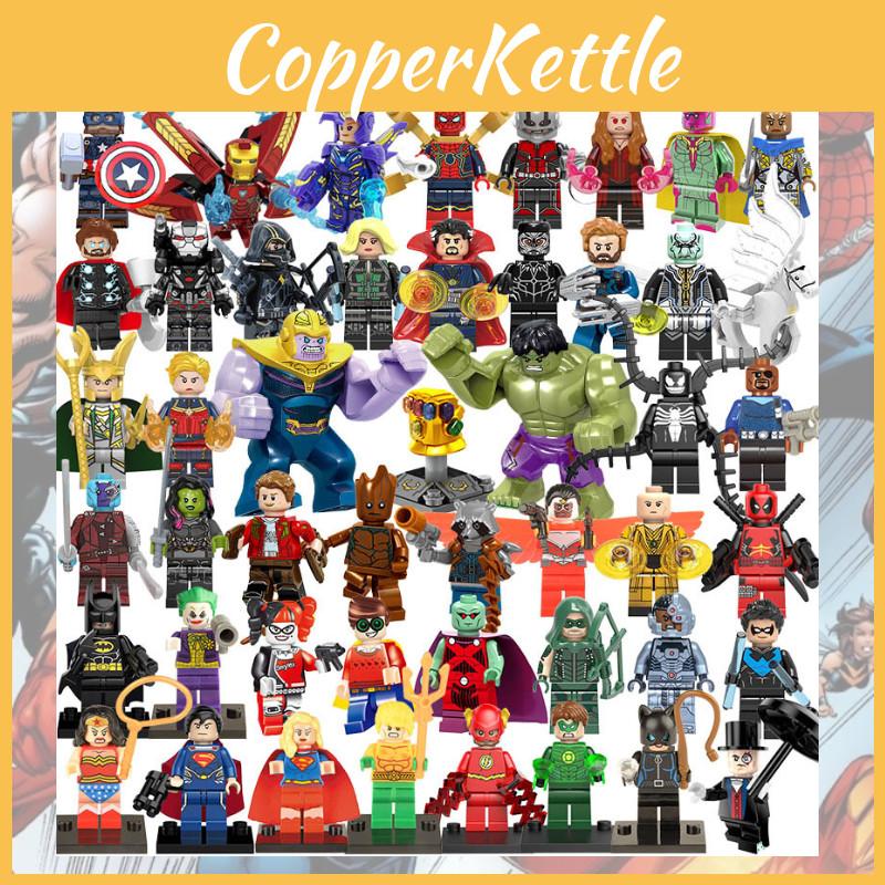 Hochwertiges ABS-Kunststoff Superheld Moc Bausteine Spielzeugset DIY für Kinder