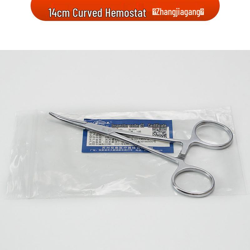 Stainless Steel Hemostatic Forceps - Straight/Curved Head, Surgical/Vascular Use, In Stock