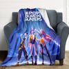 1pz Coperta KPOP DEMON HUNTERS, Plaid per Divano, Letto, Viaggio, Campeggio, Soggiorno,