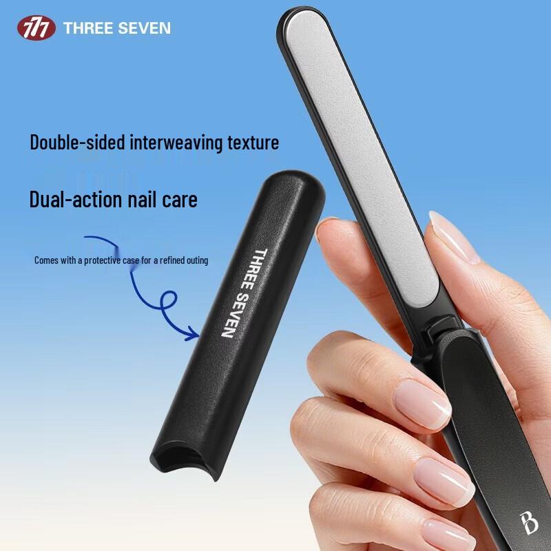 THREE SEVEN Double-Sided Stainless Steel Nail File