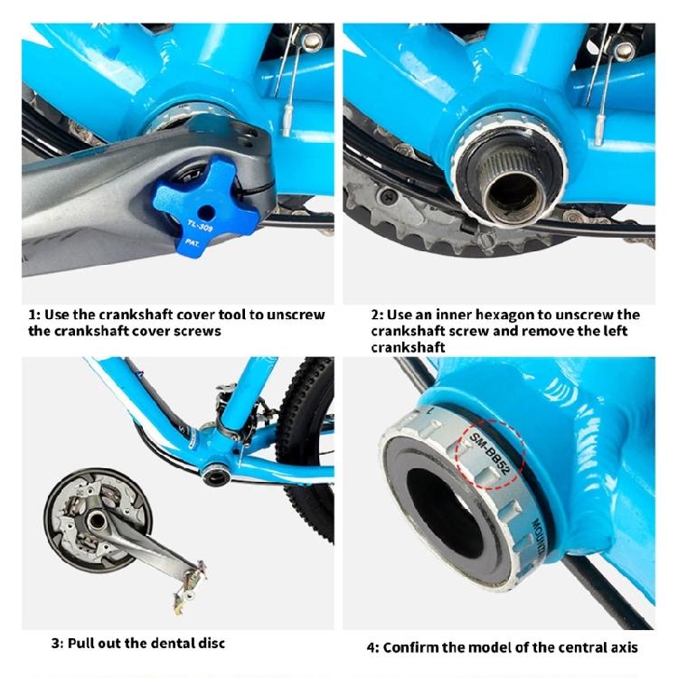 Efficient Bicycles Tool Aluminums Bike Bottom Brackets Tool Cycling Maintenances for Durability and Stability