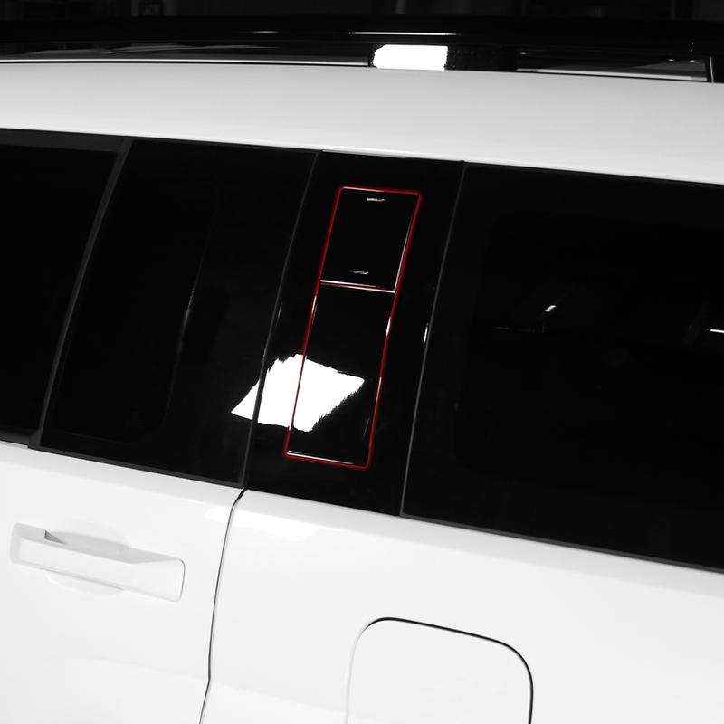 For Hyundai Santa FE MX5 2024-2026 Car Tuning Black Car Window C Pillar Posts Trim D Pillar Posts Cover Exterior Accessories