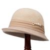 In the Elderly Women Basin Hat Autumn and Winter Fashion Short Brim Curling Top Hat Mother Warm Knitted Hat Fisherman Hat