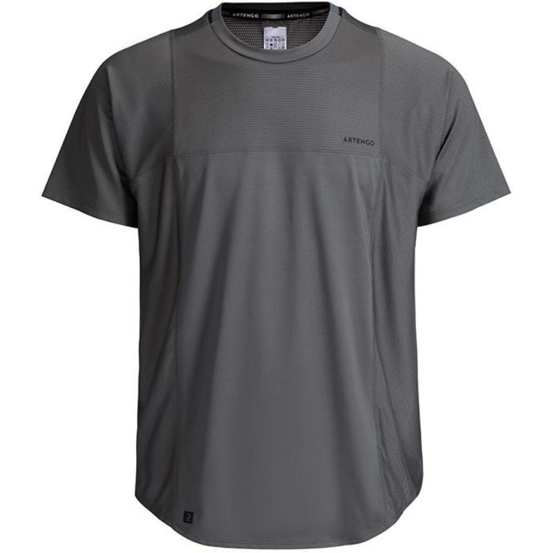 

DECATHLON Monfils Тот же стиль Футболка с коротким рукавом, круглым вырезом, простая, влагоотводящая, быстросохнущая, дышащая, для тенниса. Тот же стиль для мужчин и женщин M/40 зеленые хаки