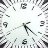 Luxury Art Dial Wall Clock Metal Living Room Digital Needle Wall Decor