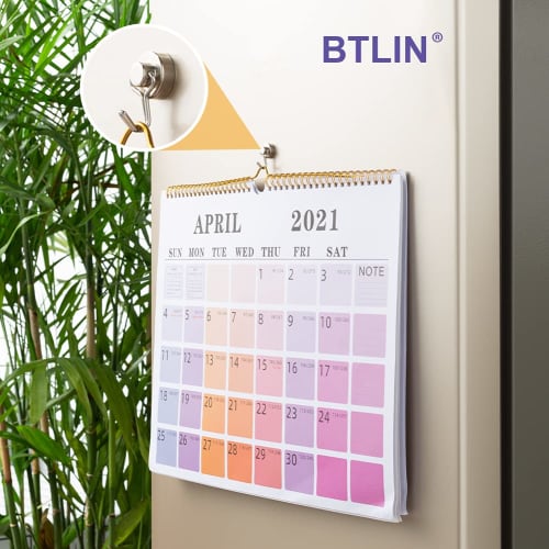 BTLIN Magnetic Hooks, Small, Strong Neodymium Magnets, 15mm Diameter, Maximum Load Capacity of 8kg, Suitable for Kitchens, Refrigerators, and Offices,