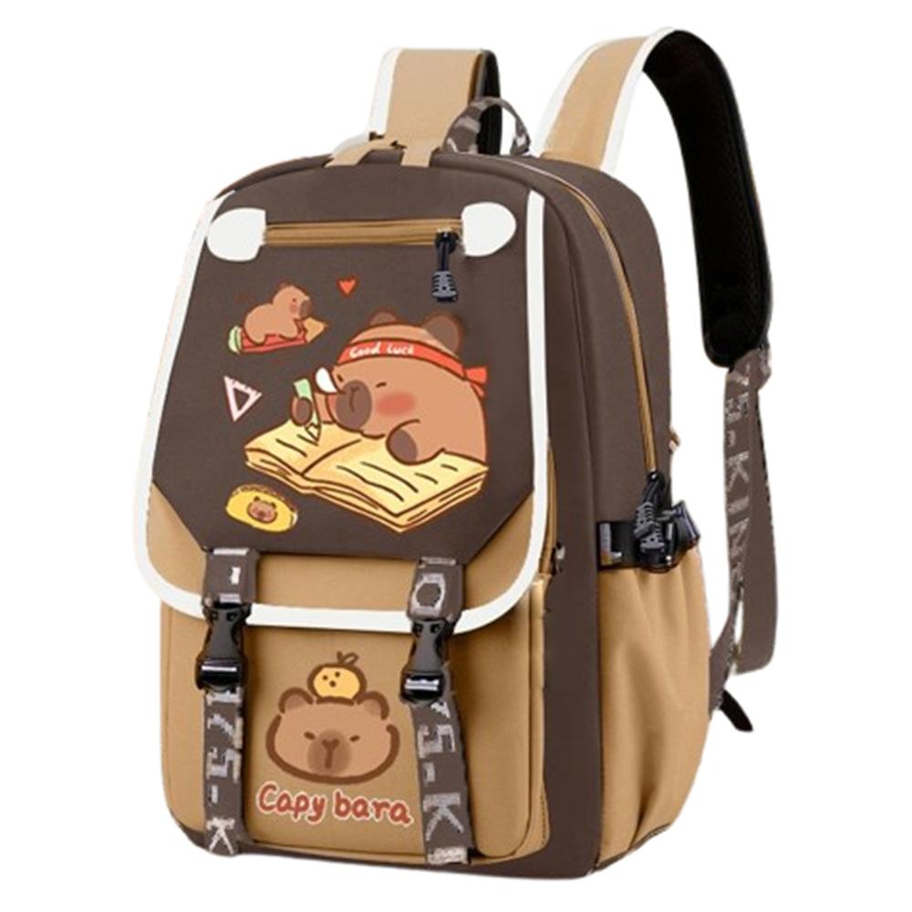 Oxford Cloth Capybara Backpack Waterproof Children's Backpack Cartoon Animal School Bag Gifts