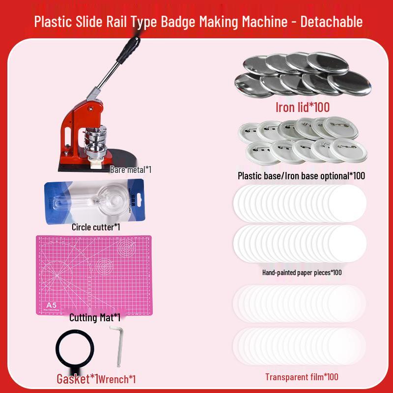 Tinplate Badge Maker Set: DIY Brooch and Medal Machine