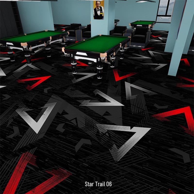 Fireproof Soundproof Wear-Resistant Billiard Hall Carpet – Full Coverage, Thickened Commercial Floor Mat 450g Polyester