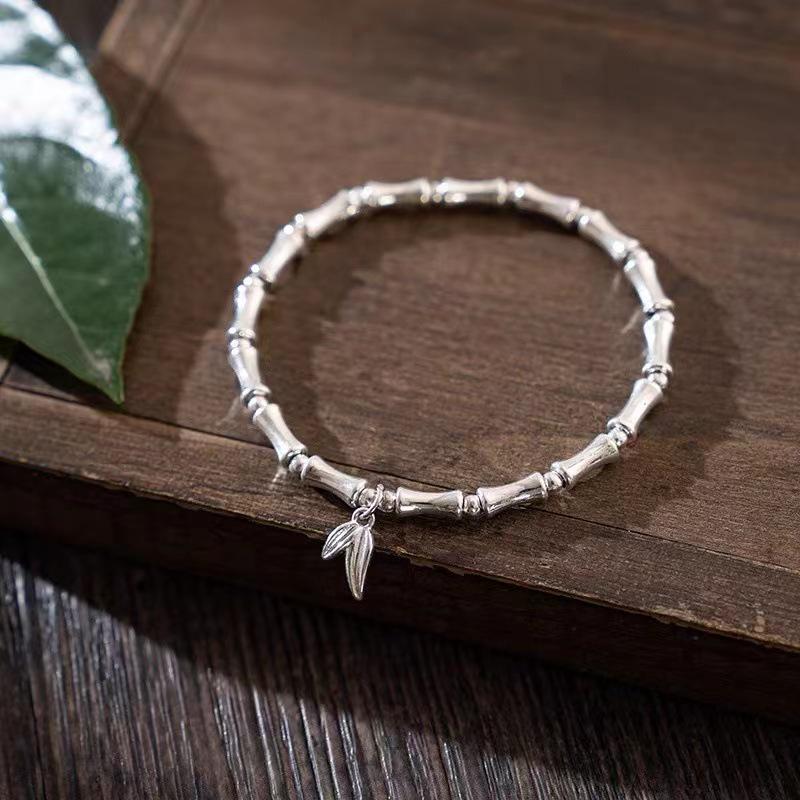 

999 Sterling Silver Rising Step-by-Step Bracelet: Young Style Gift, Trendy Light Version.