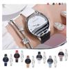Orologio al quarzo da donna alla moda con bracciale + Orologi, Orologio da polso casual da donna