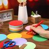 Kisston 360 Pcs Round Cutouts Paper 3.9 Inch Assorted Color Die Cuts for DIY Craft Projects School Classroom Bulletin Board Decor