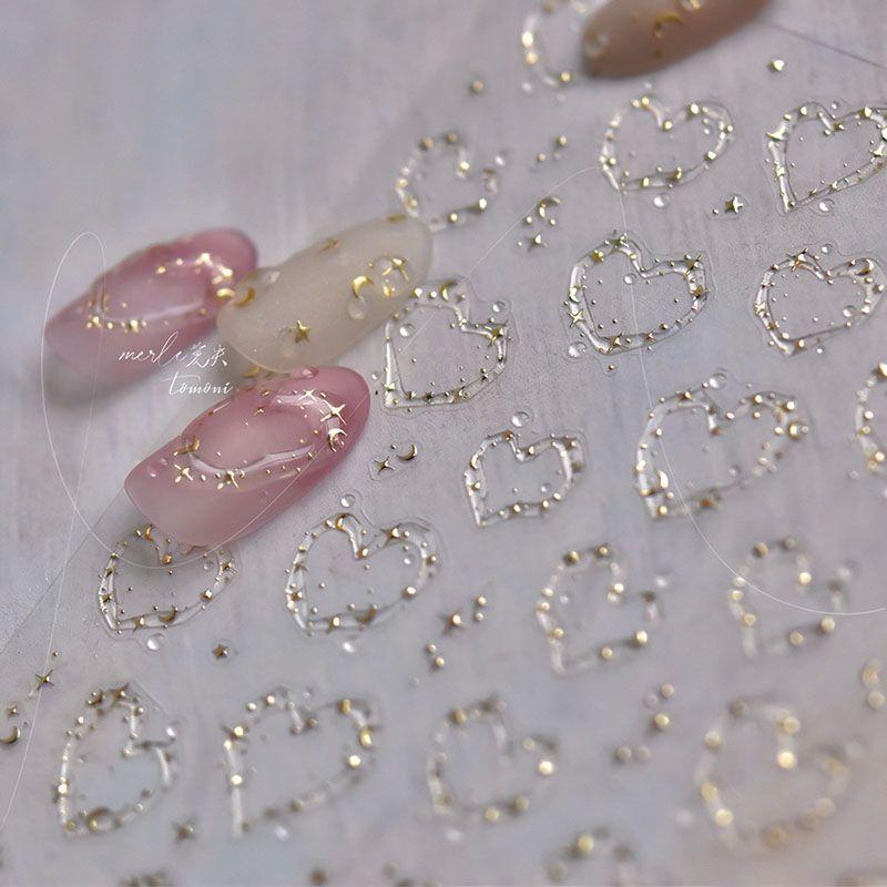 

Bronzing Small Size in Silver Star Moon Tomoni Nail Sticker