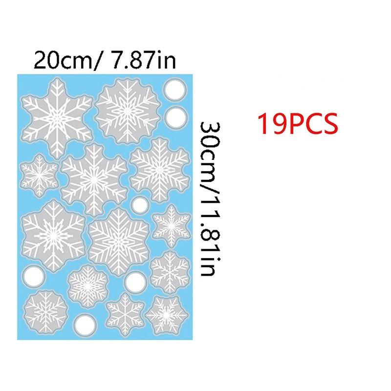 20X30CM Christmas Decor Window Snowflake Stickers Glass Window Stickers for Christmas Supplies Home Room New Year Gift Navidad