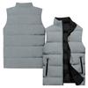 Ladies' Casual And Fashionable Sleeveless Vest Solid Color Cotton Jacket