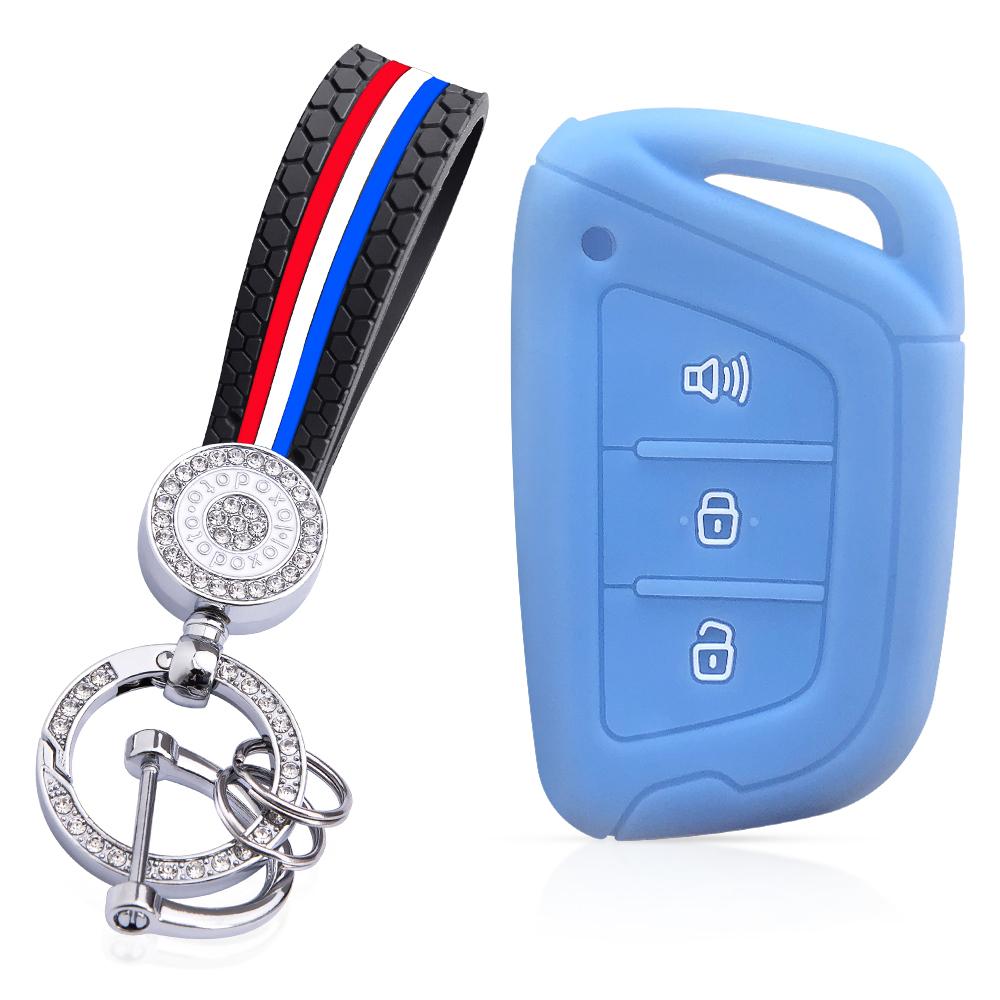 Silicone Car Key Case Keychain Holder Key Cover Fob For JAC JS4 J7 E-JS4 S2 S3 S4 S5 S7 JIAYUE A5 X4 X7 IC5 IEV T50 T8 Refine M6