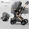 Foldable Multi-Functional High Landscape Baby Stroller: Sits and Lies Flat, Shock-Absorbing, Two-Way Design for Newborns