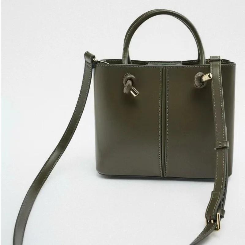 New Square Bags Fashion Women'S Small Niche Design Bucket Bag Shoulder Bags Retro Commuter Leisure Female Crossbody Bags Handbag