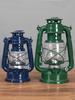 Vintage Wrought Iron Kerosene Hurricane Lamp - Nostalgic Camping Decor & Photography Prop