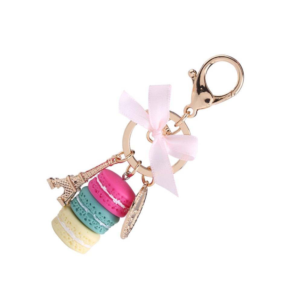 Colorful Macaroon Keychain Cute Bag Charm Key Chain) Keyring Pendant Bag Decoration