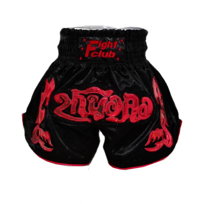 Breathable Muay Thai Shorts Cycling Jersey Training Fight Satin Unisex