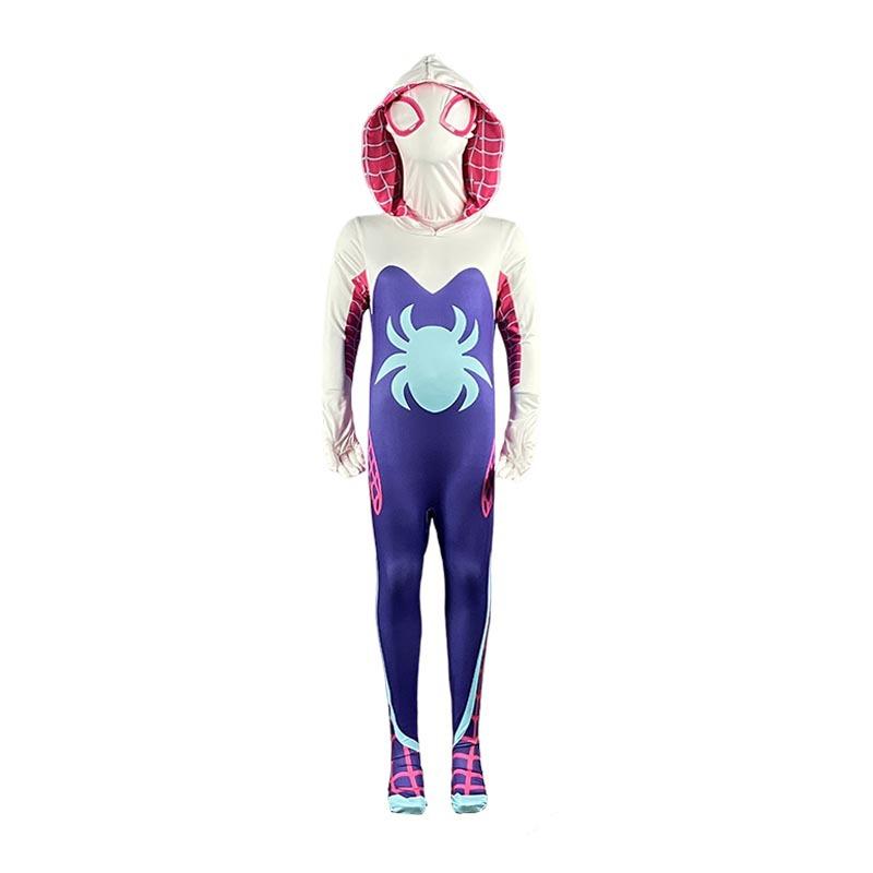 Myers Black Spider-Man onesie bodysuit men and women adult children Gwen cos costume headgear suit