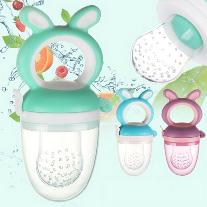 Teether Silicone Pacifier Fruit Feeder Food Nibbler Feeder Soother Nipple