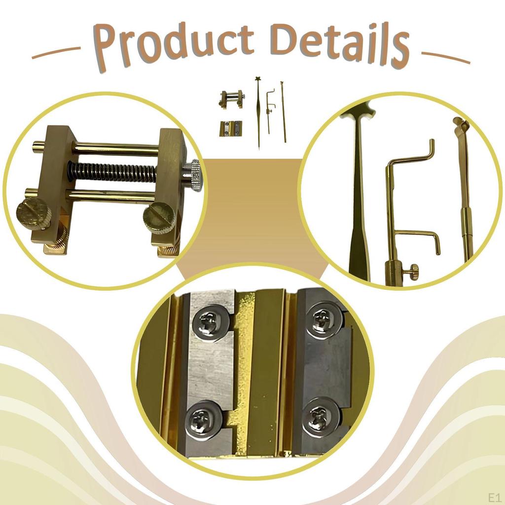 Violin Sound Post Tool Set Retriever Clip Measurer Column Setting Installation Repair
