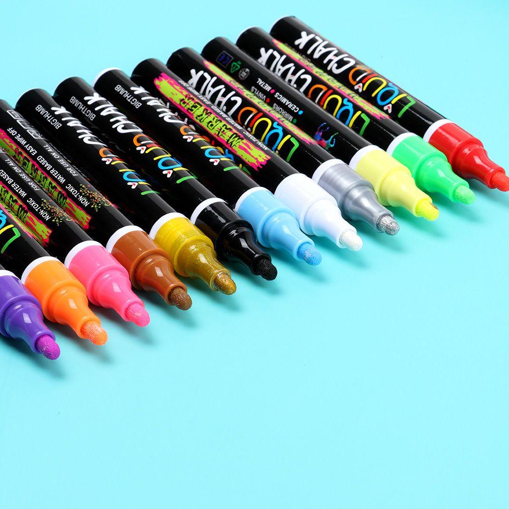 Erasable Writing Windows Glass Chalkboard Metal Plastics Pen Marker Liquid Chalk Chalk Marker