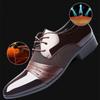 FashionMen's Elevator Leather Shoes Man Breathable Dress Shoes Men Wedding Party Office Lace Up Business Office Shoes Men
