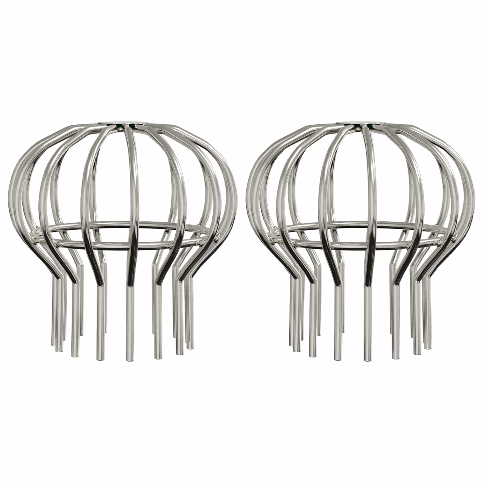 Dachrinnen Laubschutz 2 Stück Silber 110 mm Edelstahl