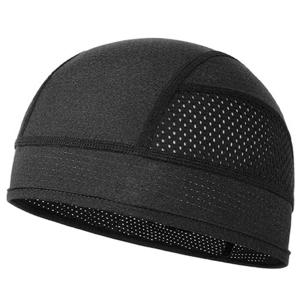 Summer Mesh Thin Vents Beanie Cap Bonnet for Men Sweat Absorbent Skull Cap Under Helmet Moisture Wicking Cycling Cap for Rider