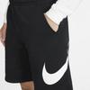 Nike Solid Color Drawstring Shorts with Brand Logo Men Shorts Black BV2721-010