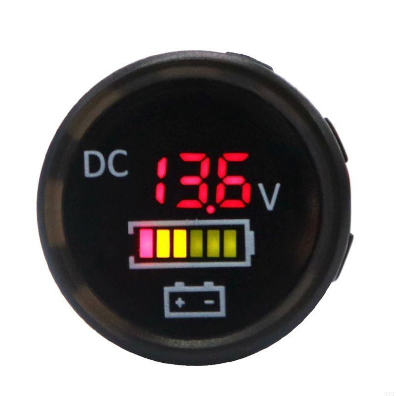 2025 New for DC 12V 24V Car Voltmeter with LED Digital Display Panel Waterproof Gauge Meter for Boat Marine Truck ATV