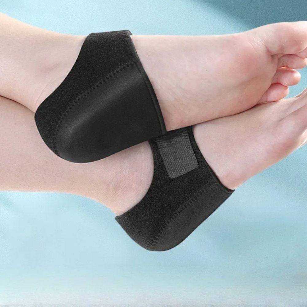 Adjustable Straps Silicone Heel Pads Shock Absorption Support Cushion Fasciitis Protector Gel Material Heel Socks