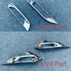 For Nissan Note   ABS Chrome Front Bumper Rear Fog Light Lamp Foglight Cover Trim Molding Surround Protector Car Styling