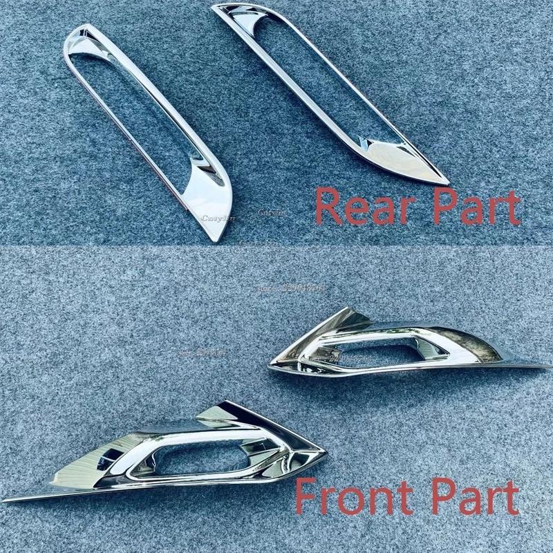 For Nissan Note ABS Chrome Front Bumper Rear Fog Light Lamp Foglight Cover Trim Molding Surround Protector Car Styling