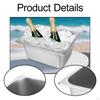 Ice Bucket Beverage Cooler Metal Storage Tub for Wine Beer Champagne Chiller Stainless Steel