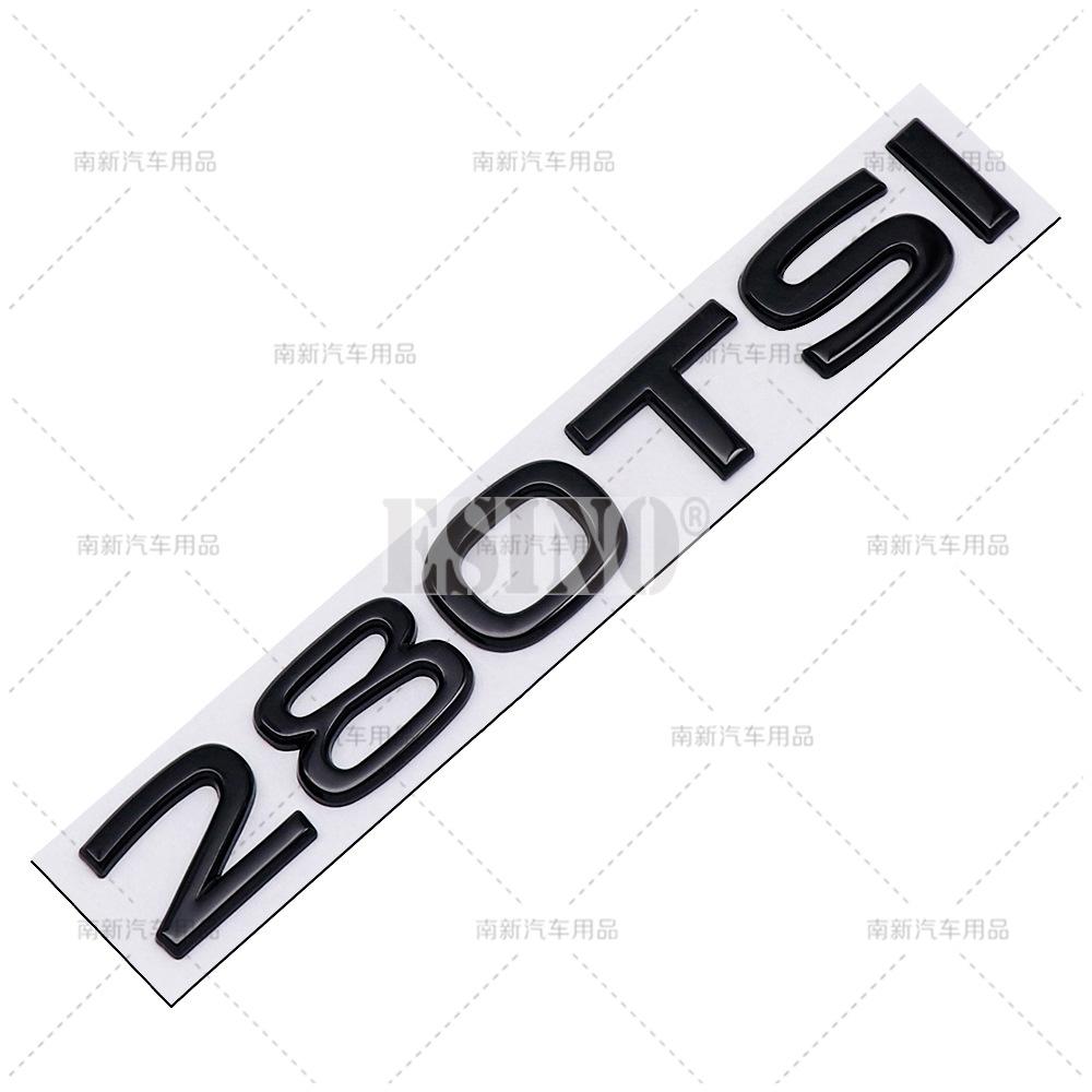 New Styling 3D 230 280 330 380 TSI Metal Alloy Adhesive Emblem Rear Trunk Badge Fender Sticker Car Body Decal