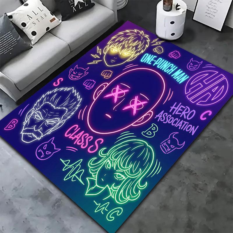 Onepunch Man Carpet Rug For Living Room Bedroom Home Sofa Decoration Kids Play Nonslip Floor Mat