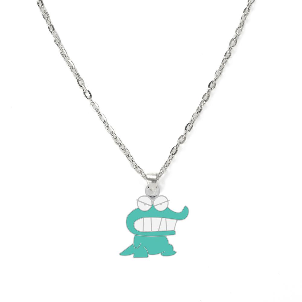 

Cute Angry Crocodile Pendant Necklaces for Women Creative Cartoon Animals Golden Alloy Chain Lobster Clasp Fashion Jewelry Gifts