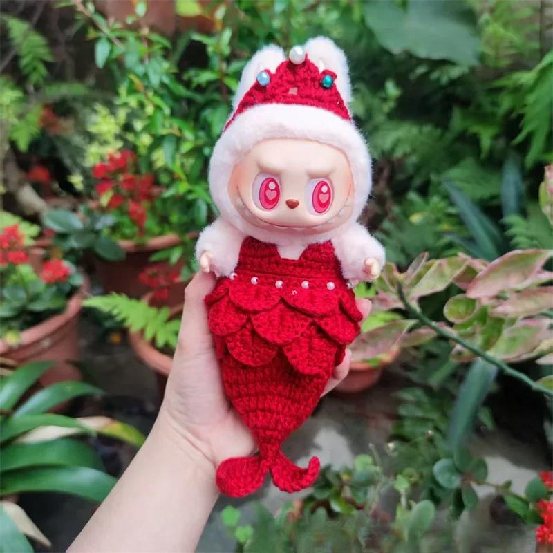 Cute Mermaid Double Cherry Set For 17cm Ropa Labubu 3.0 Big Into Energy Series Fashion Doll Clothes Ropa Labubu V2/V3