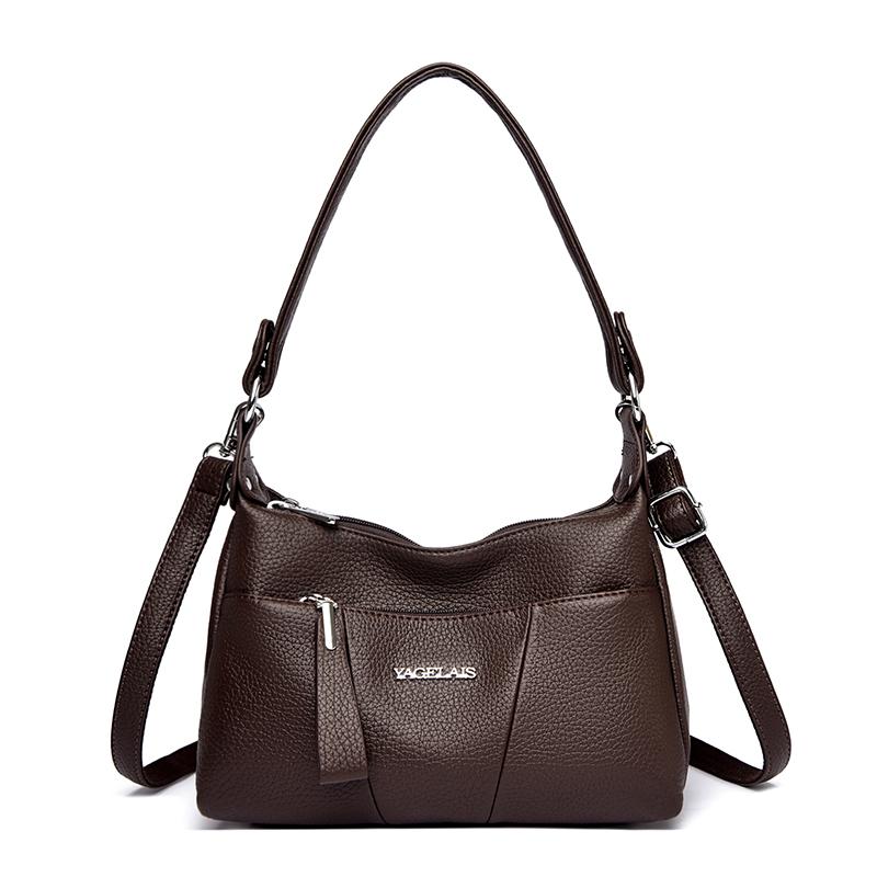 

Genuine Brand Top Quality Leather Luxury Handbag Women Bags Designer Shoulder Crossbody Bags for Women Mother Sac Two Layers 28cm 12cm 19cm