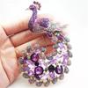 Vintage Women Girls Heavy Industry Crystal Animal Brooch Pin Fashion Luxury Shiny Boutique Rhinestone Badges Corsages For Lady