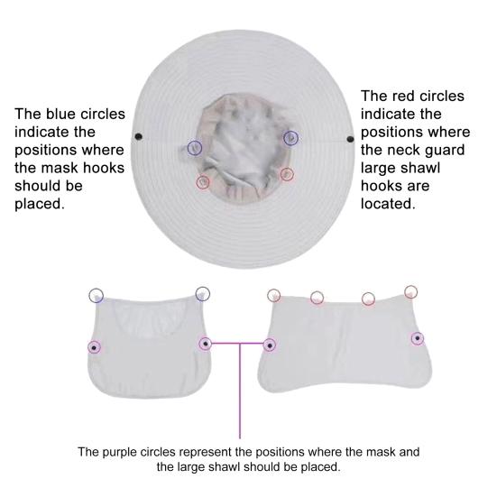 Men Fisherman Hat Wide Brim Breathable Mesh Design Quick-Drying Bucket Hat with Neck Shawl Face Guard Outdoor Fishing Hat