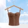 Hollow Lace Camisole Sleeveless Crop Tops Spicy Girl Style Lace Corset Travel