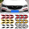 Stickers for Car 6Pcs/Set Car Reflective Strips Carbon Fiber Car Sticker Truck Auto Motor Anti-Scratch Safety Warning S