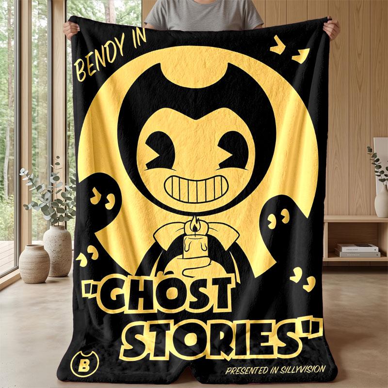 Soft Flannel Blanket Lightweight Cozy Bedroom Living Room CoverBendy and the Ink Machine