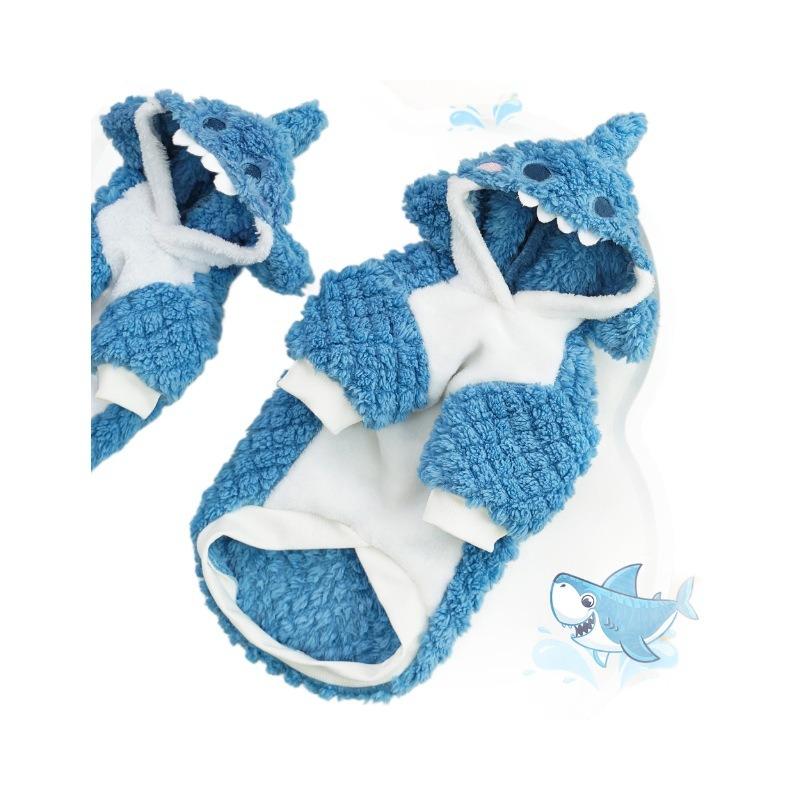 Cute and Thick Clothes for Pet Dogs and Cats In Autumn and Winter. Dogs Can Be Transformed Into Cats, with Funny Fleece Added