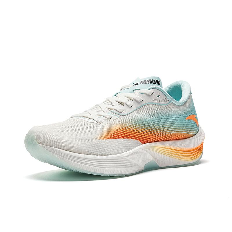 New Anta Cushioning Anti Slip And Wear Resistant Rebound Low Top Running Shoes Men's White Blue 112455564-1